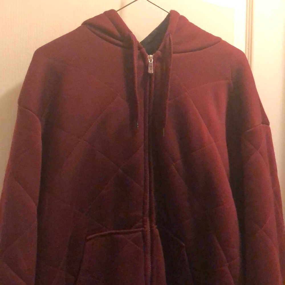 Burgundy Winter jacket used but no rips